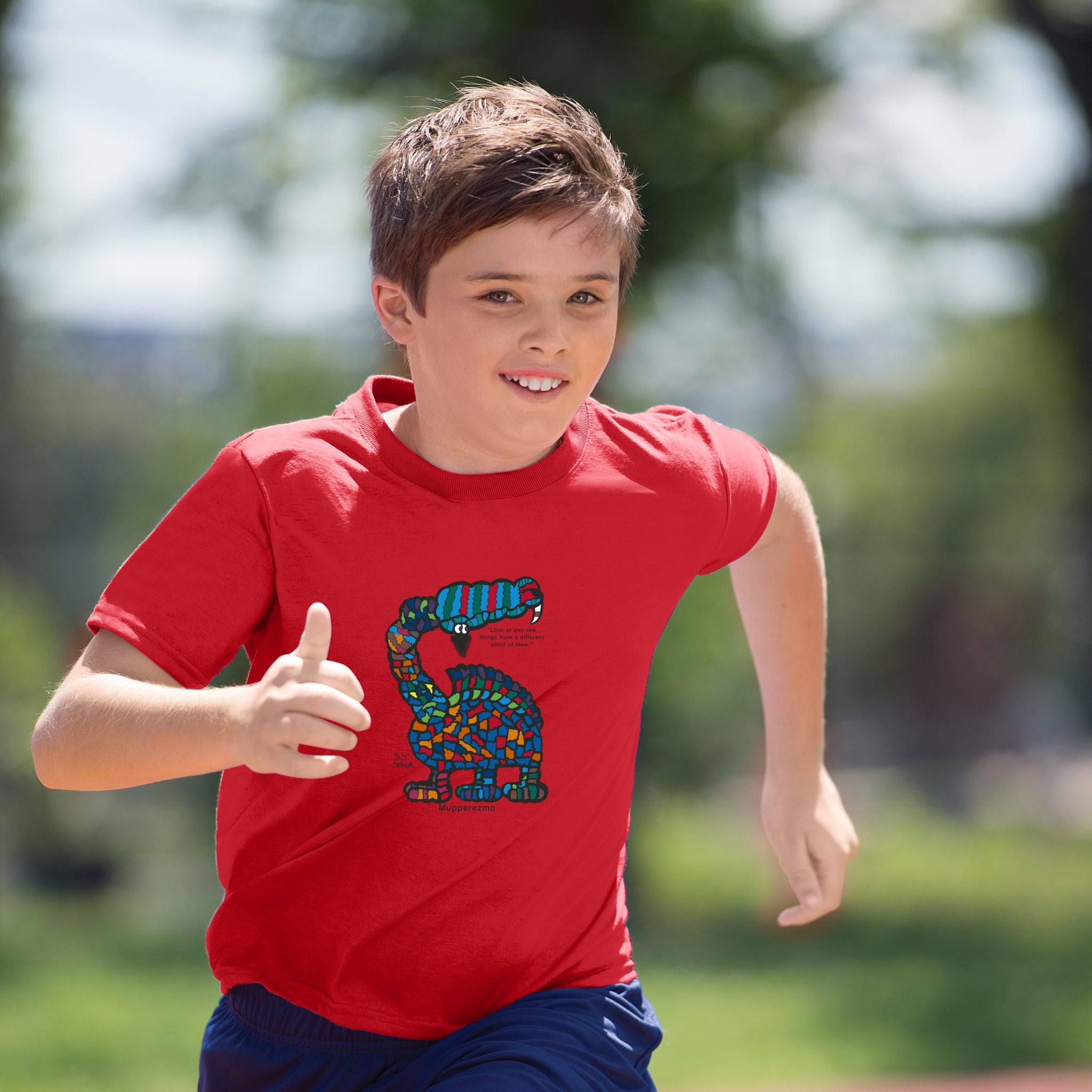 ath boy red mupp tee.jpg__PID:630b8d92-5f3a-4aaf-a9a7-3deadde0166c