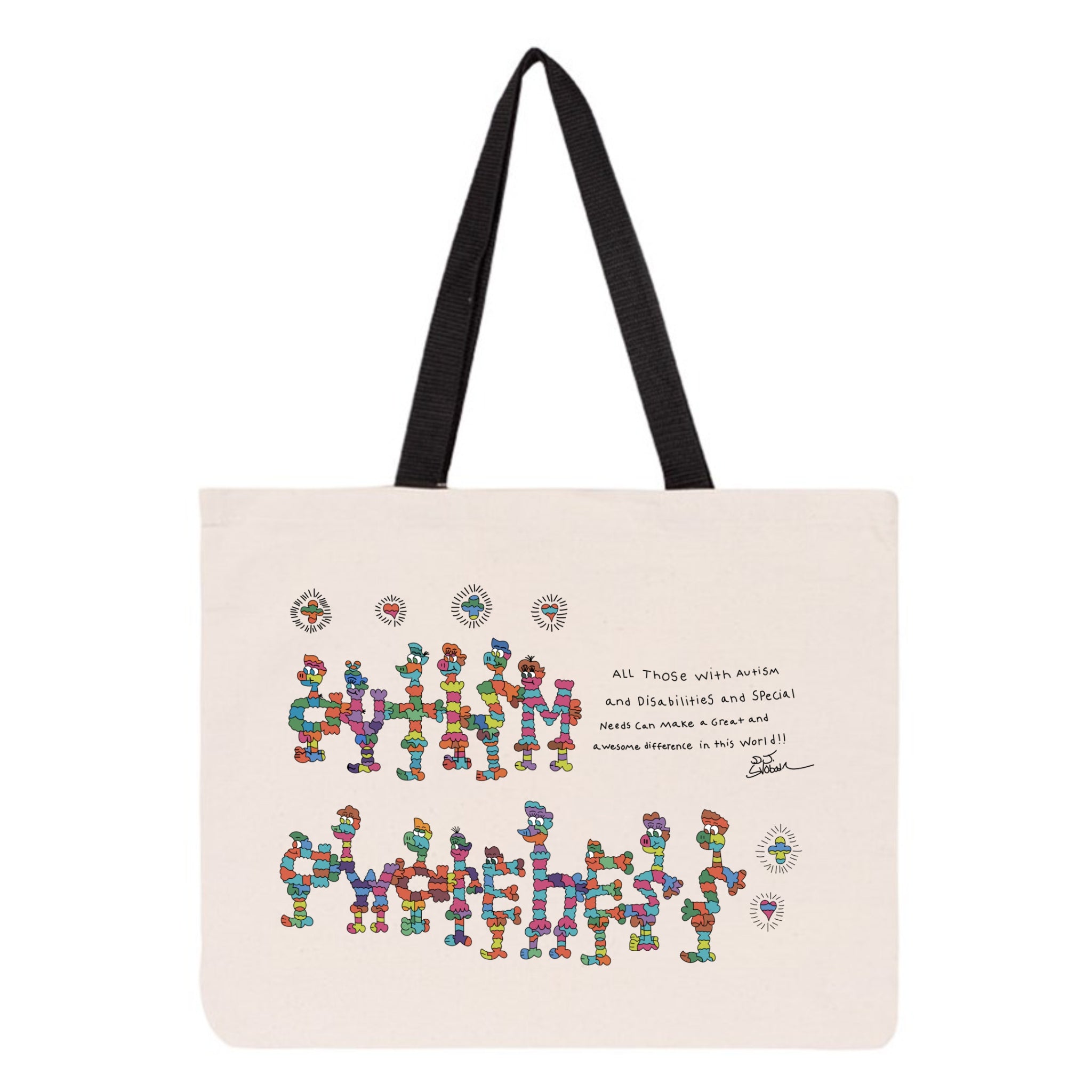 Autism Awareness Canvas Tote