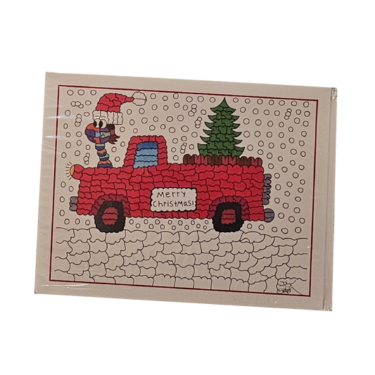 Holiday Red Truck Notecards