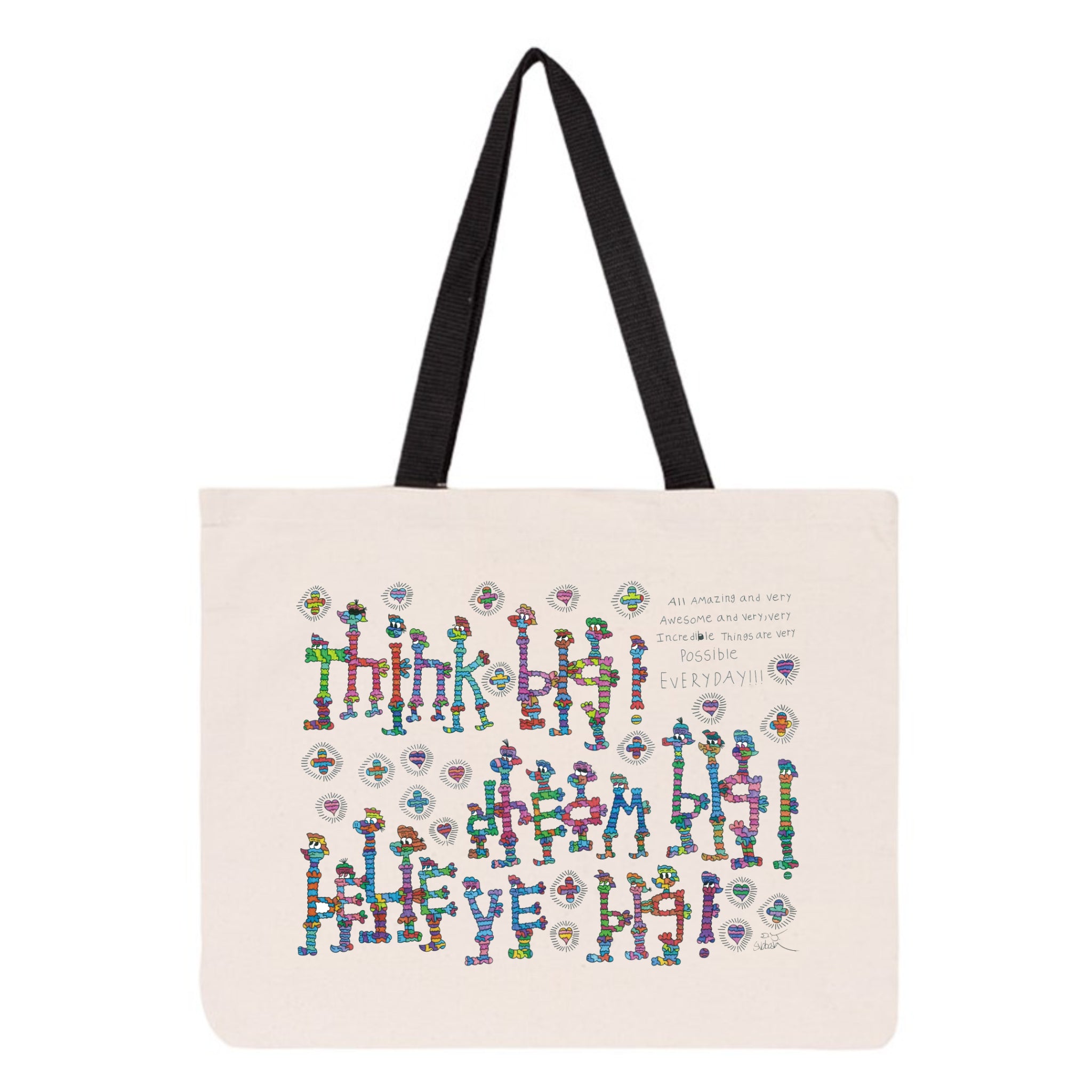 Think, Dream, Believe Canvas Tote