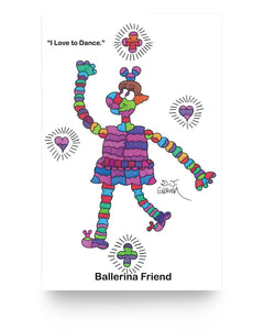 Ballerina Friend 11" x 17" Poster